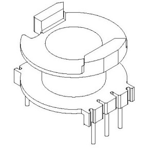 BC-0826/RM-8 V (3+2PIN) Transformer Bobbin