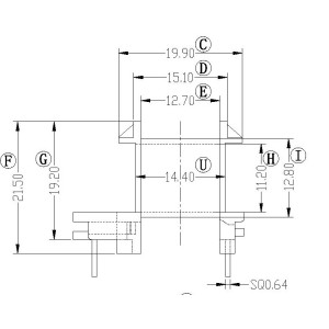 BC-2088/EF-20 H (5+2PIN) Transformer Bobbin