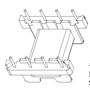 BC-2051/EFD-20 H (4+4PIN) Transformer Bobbin