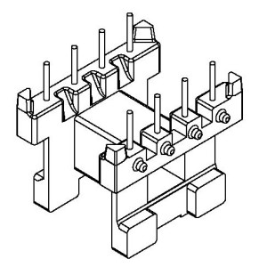 BC-2523/EE-25 H (4+4PIN) Transformer Bobbin