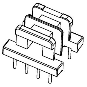 BC-1908/EE-19 H (4+4PIN) Transformer Bobbin