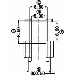 BC-1006-1/EE-10 V (4+4PIN) Transformer Bobbin