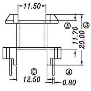 Z-2805/EIR28 V (6+6PIN) Transformer bobbin