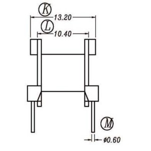 Z-1910/EE19 H (4+4PIN) Transformer bobbin