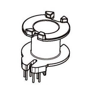 Z-1017/RM10 V (0+6PIN) Transformer bobbin