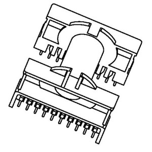 JW-4901/ETD49 H (10+10PIN) Transformer Bobbin