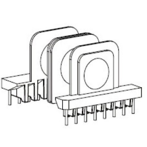 JW-4054/ER40 H Double Slot (8+8PIN) Transformer Bobbin