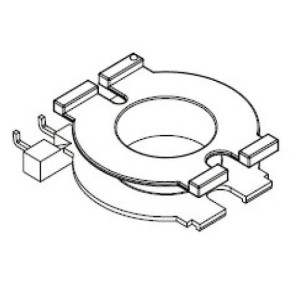 JW-3322/POT33 V Single Side (5PIN) Transformer Bobbin