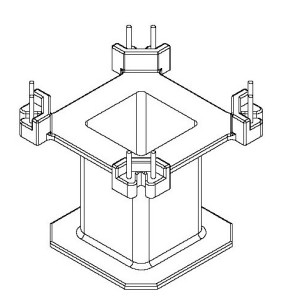 JW-3302X-3/QP3330 V (8PIN) Transformer Bobbin