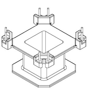 JW-3302X-2/QP3325 V (8PIN) Transformer Bobbin