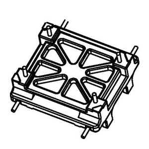 JW-3129/BASE(2+2PIN) Transformer Bobbin