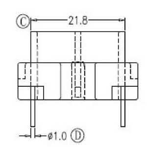 JW-2852/ET28 H (2+2PIN) Transformer Bobbin