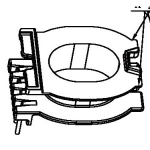 JW-2716/EQ27 V Single Side (5PIN) Transformer Bobbin