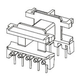 JW-2580/EF25 H (5+5PIN) Transformer Bobbin