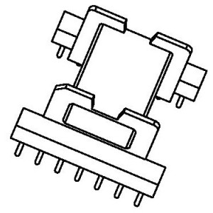 JW-2508C/EFD25 H (7+7PIN) Transformer Bobbin