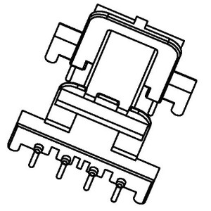 JW-2504C/EF25 H (4+4PIN) Transformer Bobbin