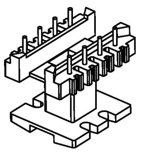 JW-2501C/EI25 V (4+4PIN) Transformer Bobbin