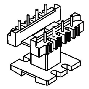 JW-2501B/EI25 V (4+4PIN) Transformer Bobbin