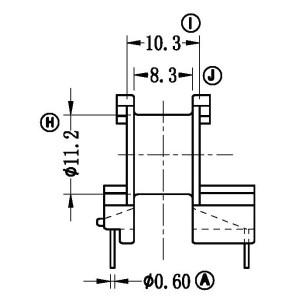 JW-2015/PQ2016 H (7+4PIN) Transformer Bobbin