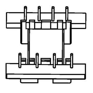 JW-2007C/EFD20 H (4+4PIN) Transformer Bobbin