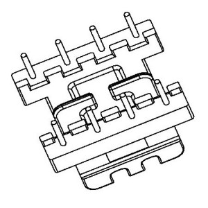 JW-1904B/EE19 H (4+4PIN) Transformer Bobbin