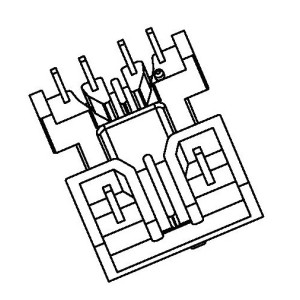 JW-1707/EE17 H (4+2PIN) Transformer Bobbin