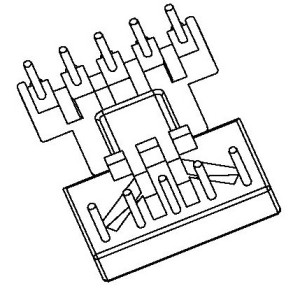 JW-1618/EF16 H (5+5PIN) Transformer Bobbin