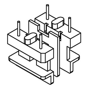 JW-1008/UU10.5 H (2+2PIN) Transformer Bobbin