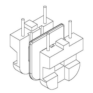 JW-904X/UU9.8 H (2+2PIN) Transformer Bobbin